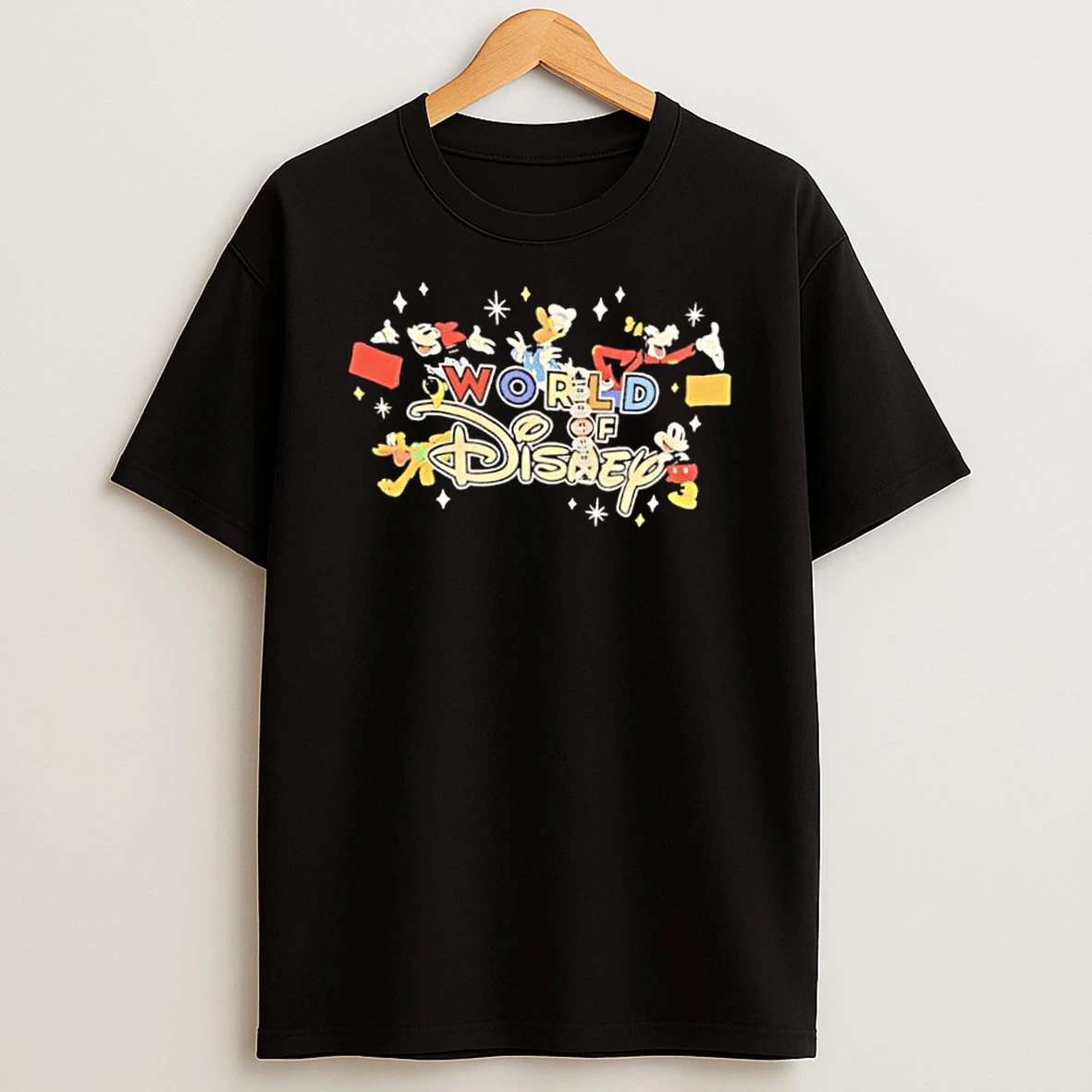 World Of Disney Mickey And Friends Colorful Character Shirts
