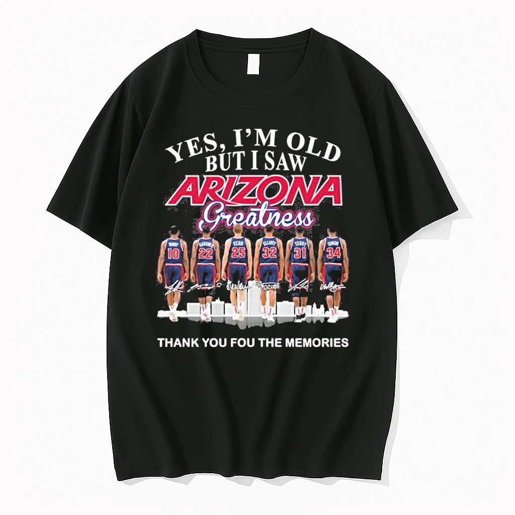 Yes Im Old But I Saw Arizona Wildcats Basketball Greatness Shirts