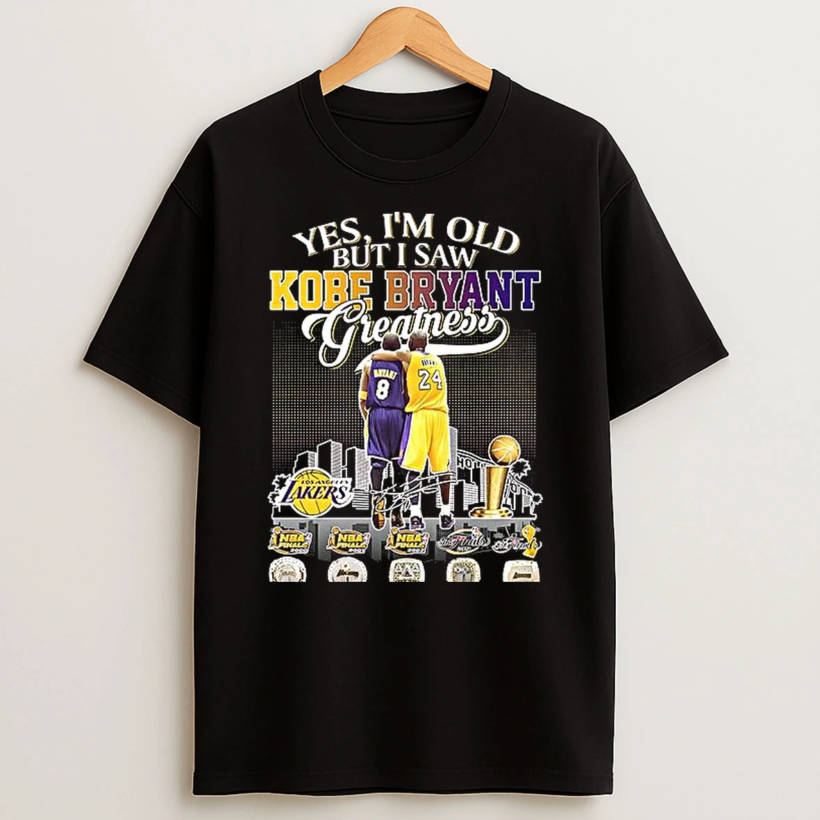 Yes Im Old But I Saw Kobe Bryant Greatness Thank You For The Memories Signature Woman Shirts