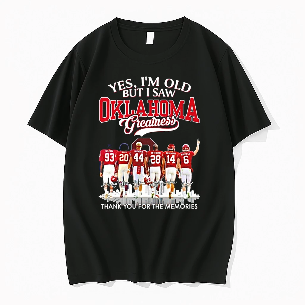 Yes Im Old But I Saw Oklahoma Greatness Thank You For The Memories Signature Shirts