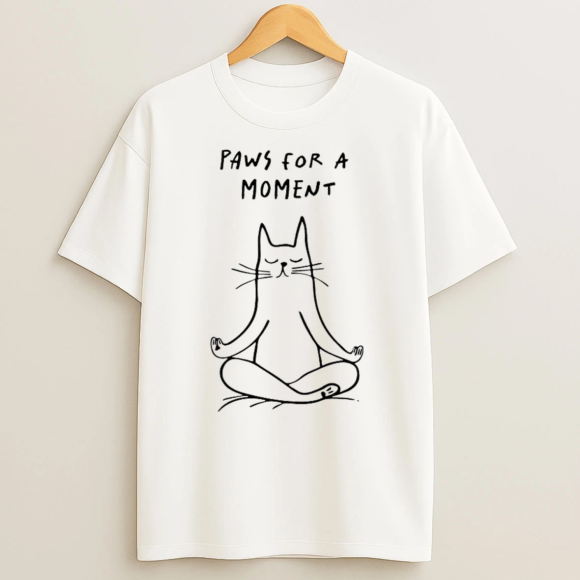 Yoga Zen Cat Paws For A Moment Shirts