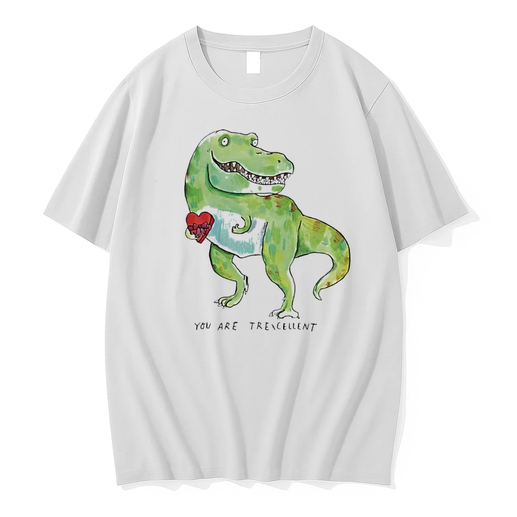 You Are Trexcellent T Rex Dinosaur Holding Heart Box Valentine Shirts