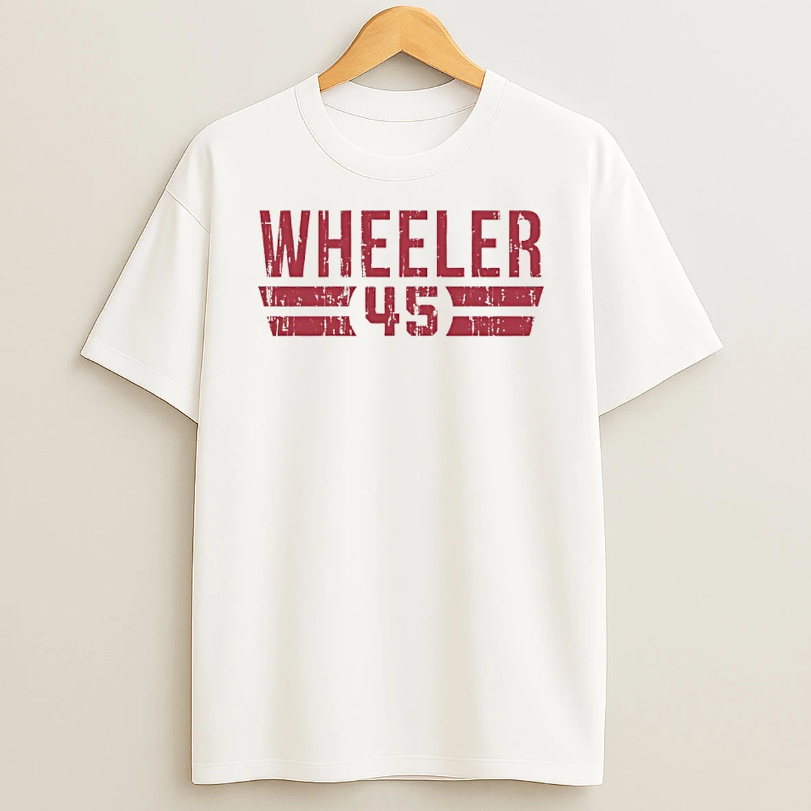 Zack Wheeler 45 Philadelphia Phillies Player Name And Number Shirts
