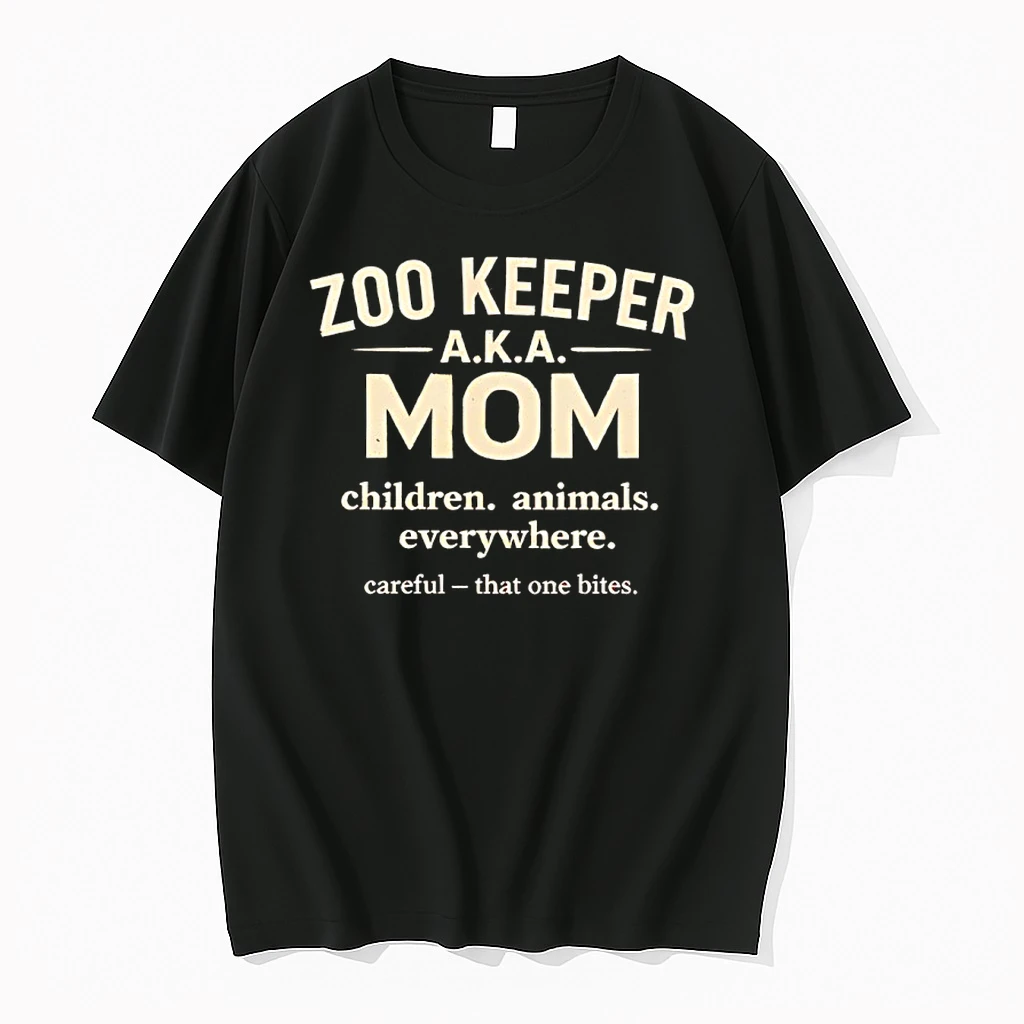 Zoo Keeper Aka Mom Children Animals Everywhere Careful That One Bites Shirts