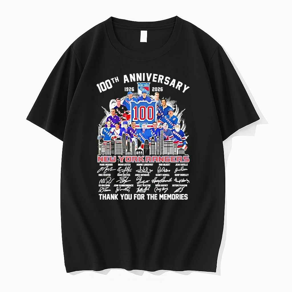 100th Anniversary 1926 2026 New York Rangers Mark Messier And Legends Skyline Signatures Shirts