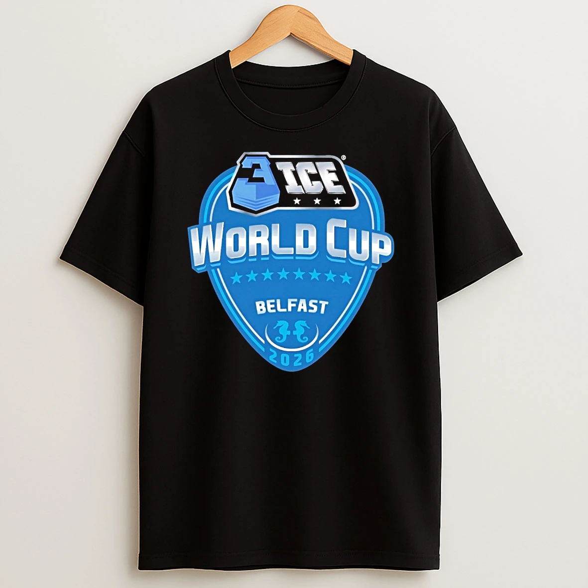 2026 Belfast Giants 3 Ice Hockey World Cup Logo Shirts