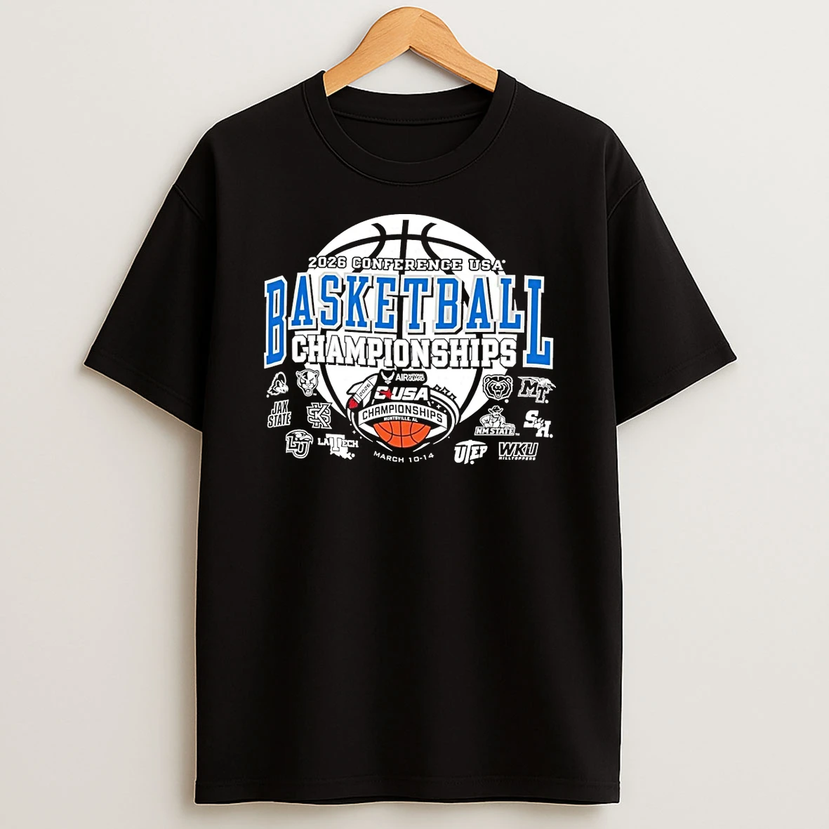 2026 Conference Usa Basketball Championships Huntsville Al March 10 14 Teams Logos Shirts