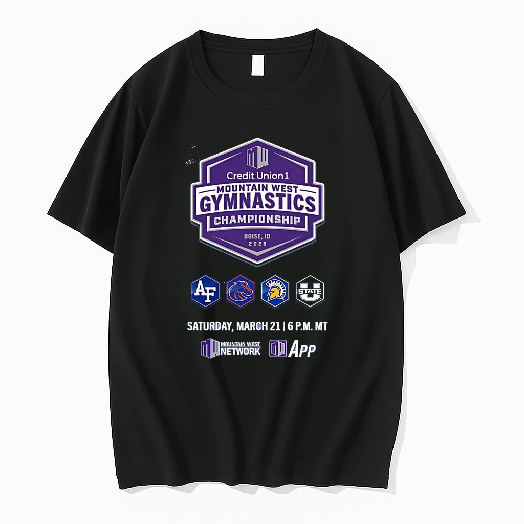 2026 Credit Union 1 Mountain West Gymnastics Championship Air Force Boise State San Jose State And Utah State Shirts
