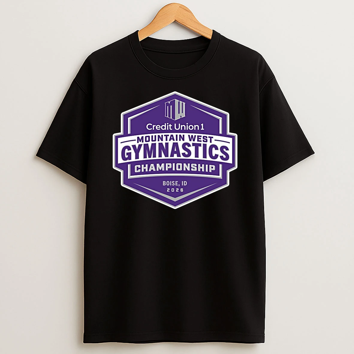 2026 Credit Union 1 Mountain West Gymnastics Championship Boise Id Shirts