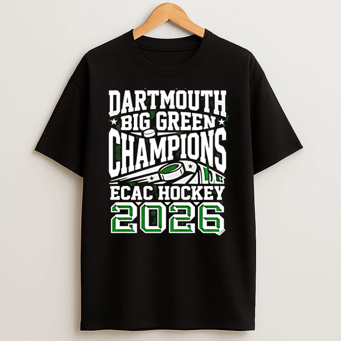 2026 Dartmouth Big Green Ecac Hockey Champions Logo Shirts
