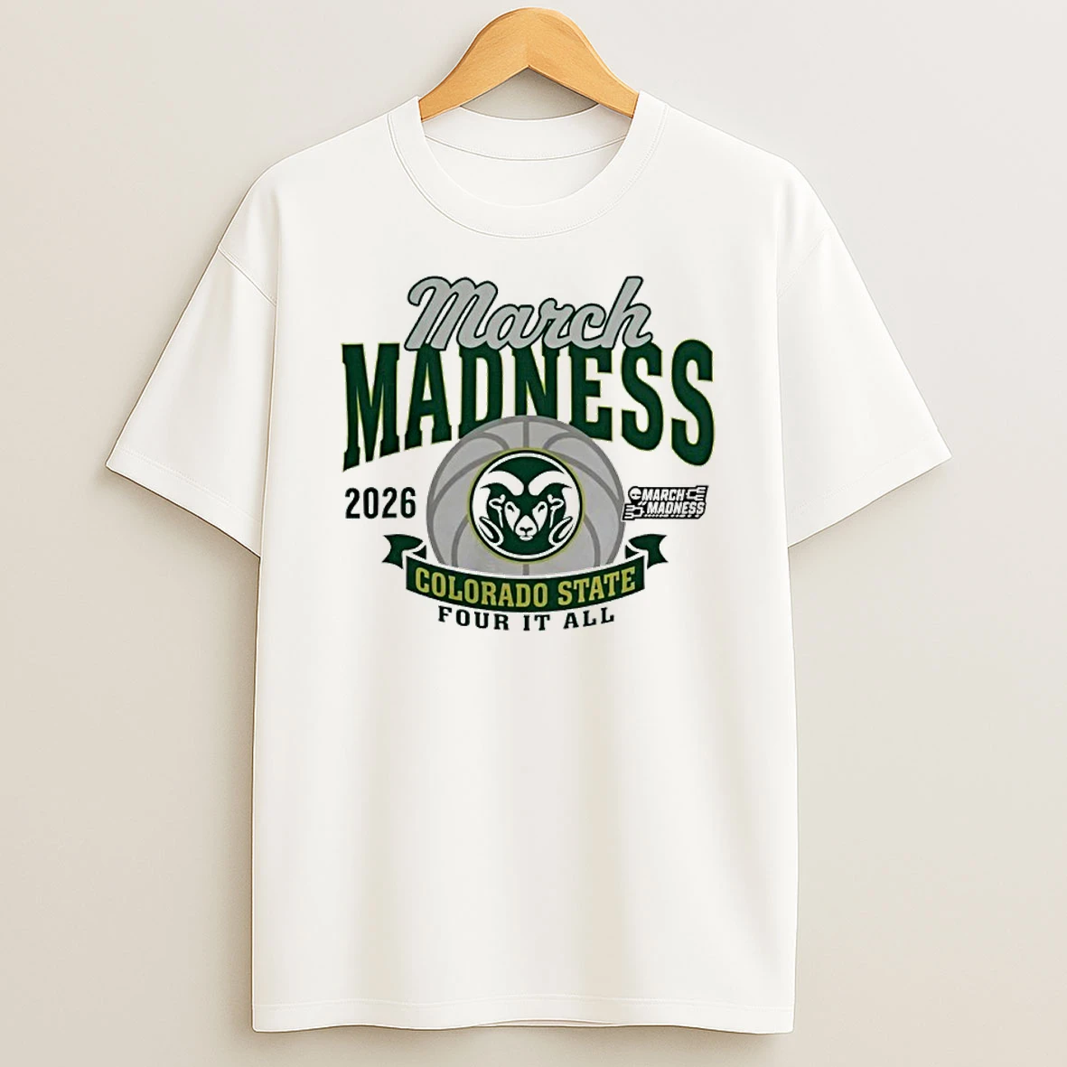2026 March Madness Bound Colorado State Rams Womens Basketball Four It All Shirts