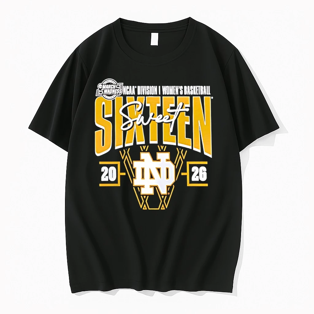 2026 March Madness Sweet 16 Notre Dame Fighting Irish Ncaa Womens Basketball Tournament Shirts