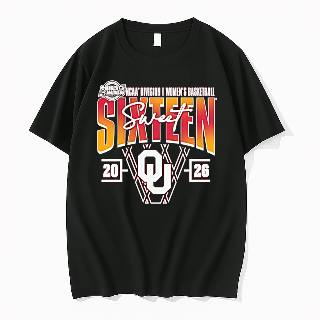 2026 March Madness Sweet 16 Oklahoma Sooners Womens Ncaa Womens Basketball Tournament Shirts