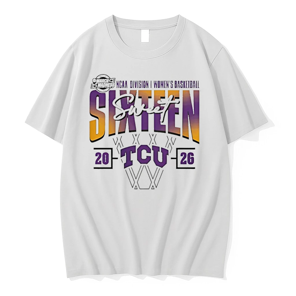 2026 March Madness Sweet 16 Tcu Horned Frogs Womens Ncaa Womens Basketball Tournament Shirts