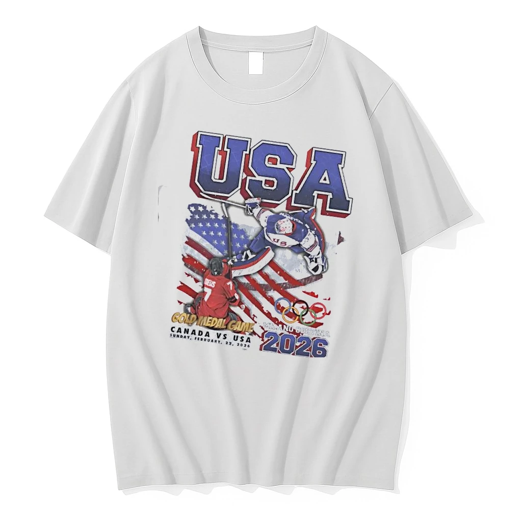 2026 Milano Cortina Olympics Usa Team Hockey Gold Medal Game Shirts
