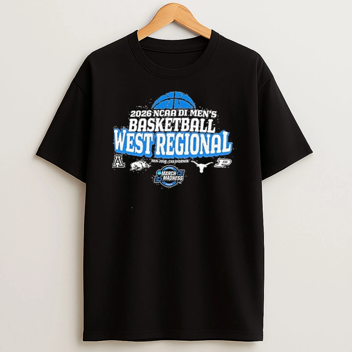 2026 Ncaa Di Mens Basketball Tournament Sweet Sixteen San Jose Ca Shirts