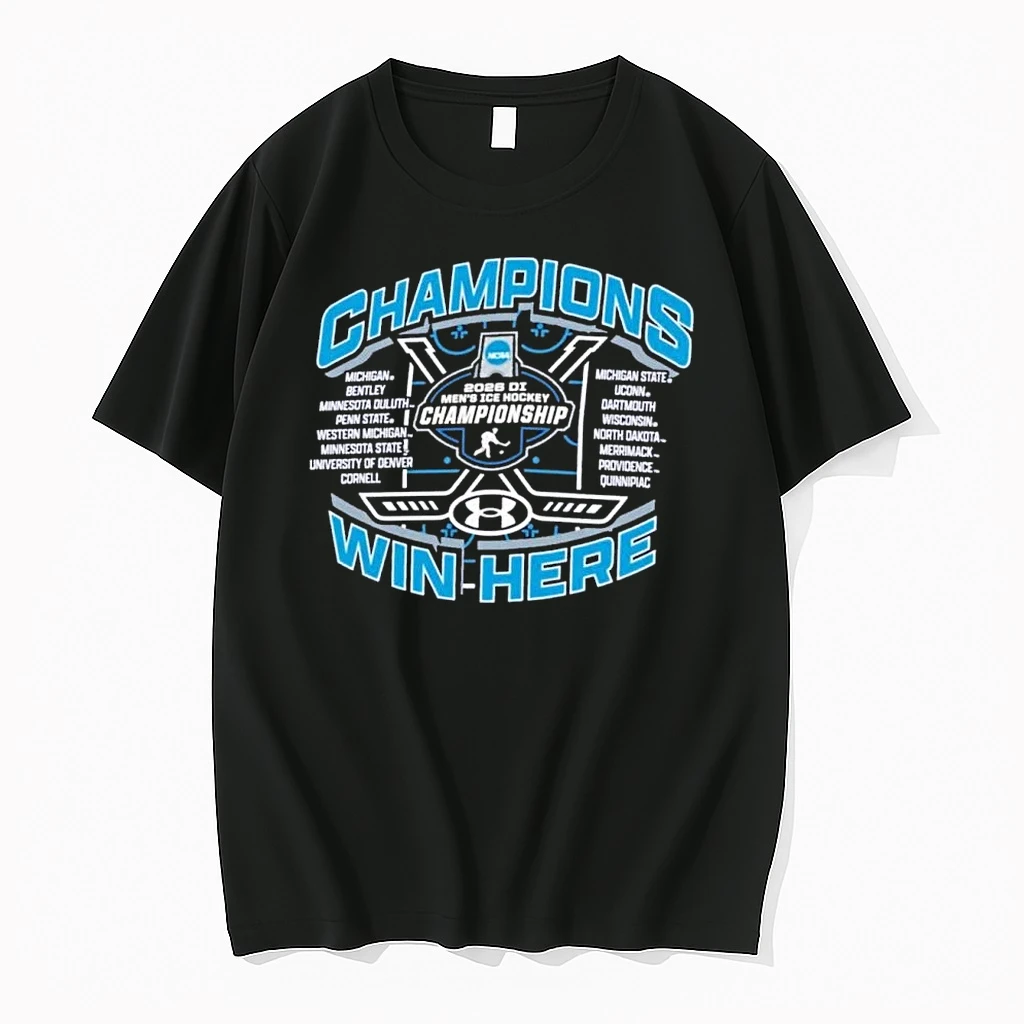 2026 Ncaa Di Mens Ice Hockey Regionals Champions Win Here Shirts