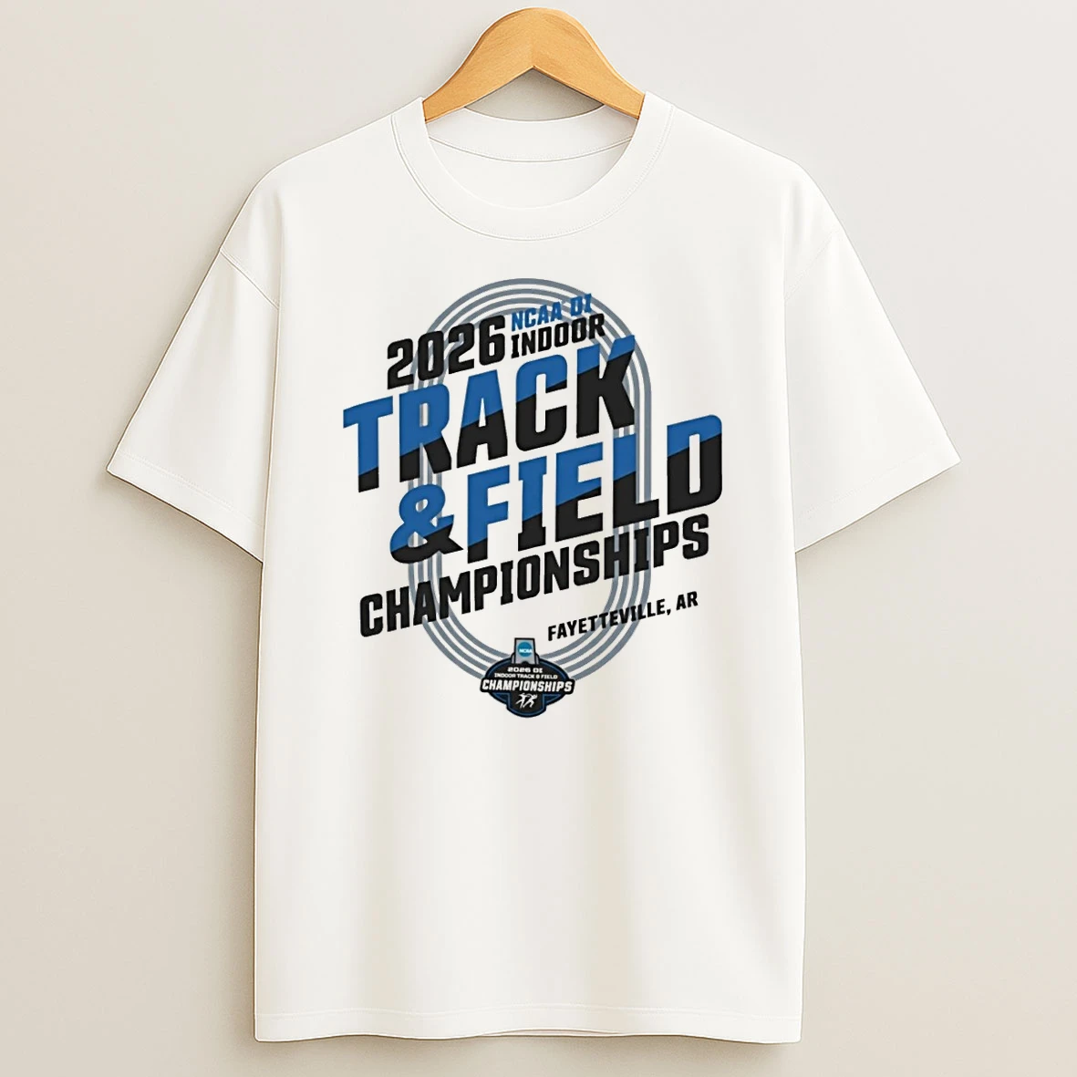 2026 Ncaa Division I Indoor Track And Field Championships Fayetteville Ar Logo Shirts