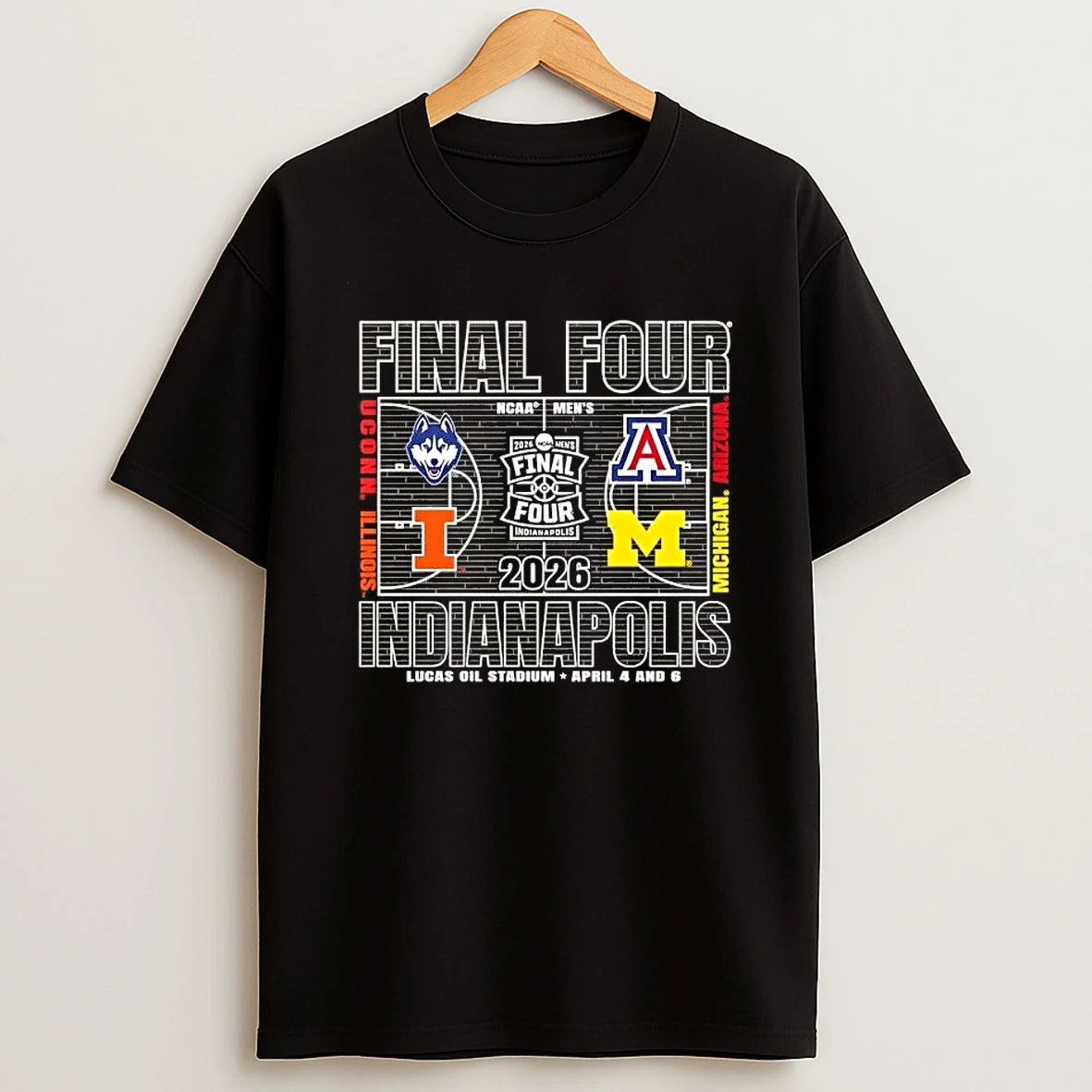 2026 Ncaa Final Four Indianapolis Lucas Oil Stadium April 4 And 6 Shirts