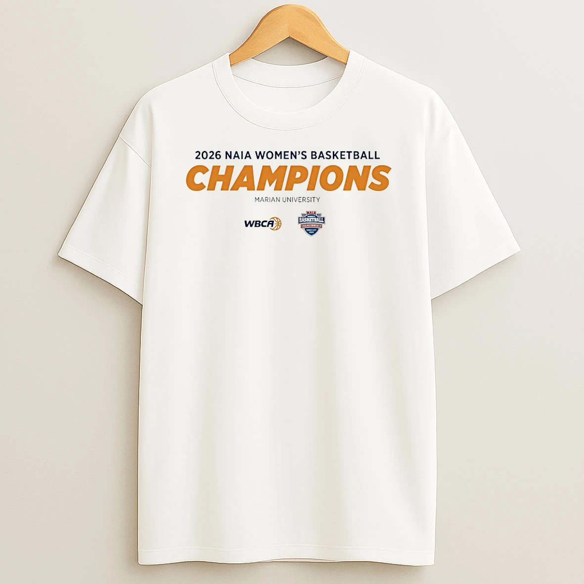 2026 Naia Womens Basketball Champions Marian University Wbca Shirts