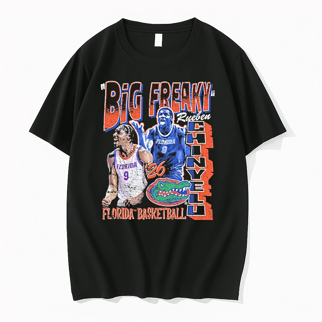 2026 Rueben Chinyelu 90s Big Freaky Florida Gators Basketball Graphic Shirts