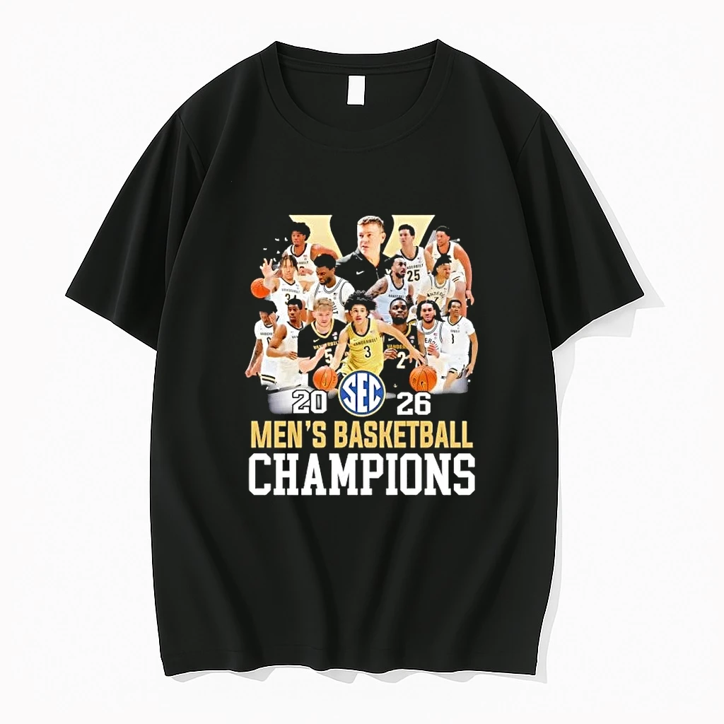 2026 Sec Mens Basketball Champions Vanderbilt Commodores All Players Signatures Shirts