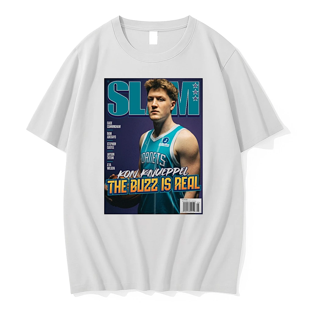 2026 Slam Magazine Charlotte Hornets Basketball Kon Knueppel The Buzz Is Real Shirts