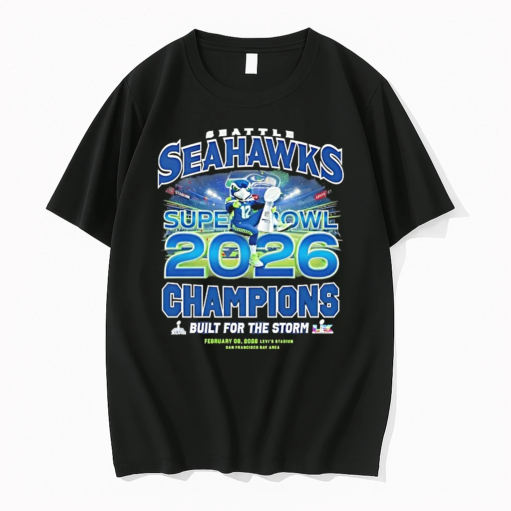 2026 Super Bowl Seattle Seahawks Champions Built For The Storm Levis Stadium Shirts