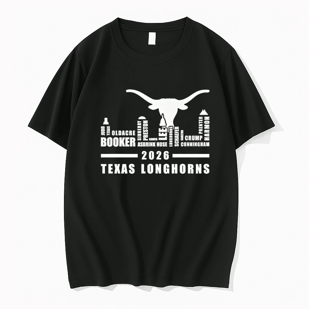 2026 Texas Longhorns All Names City Skyline Shirts