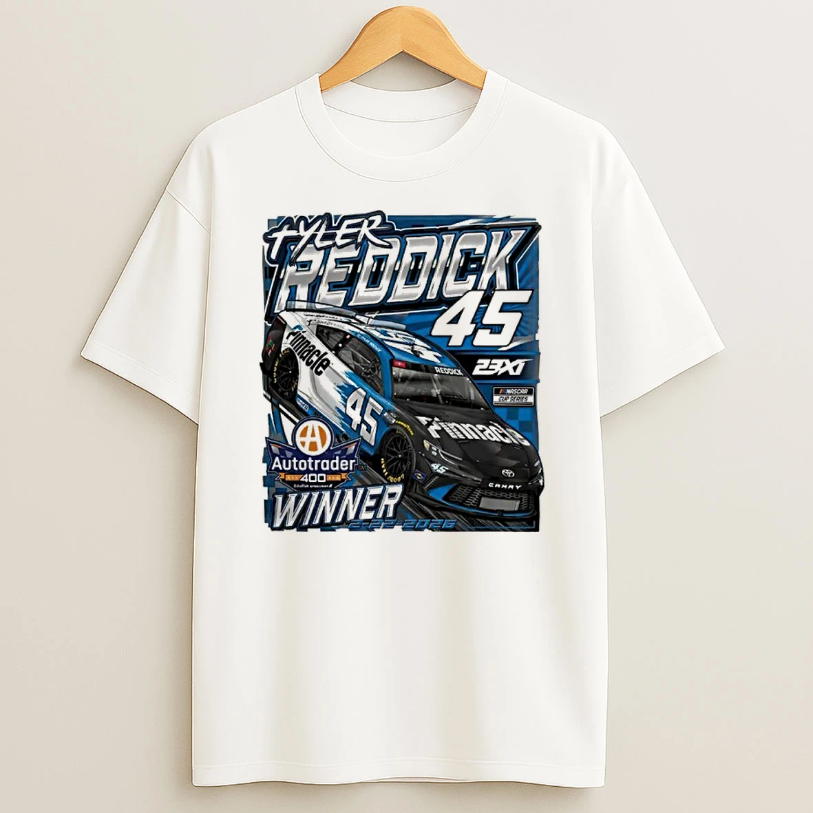 23xi Racing Shop Tyler Reddick Autotrader 400 Race Winner Shirts