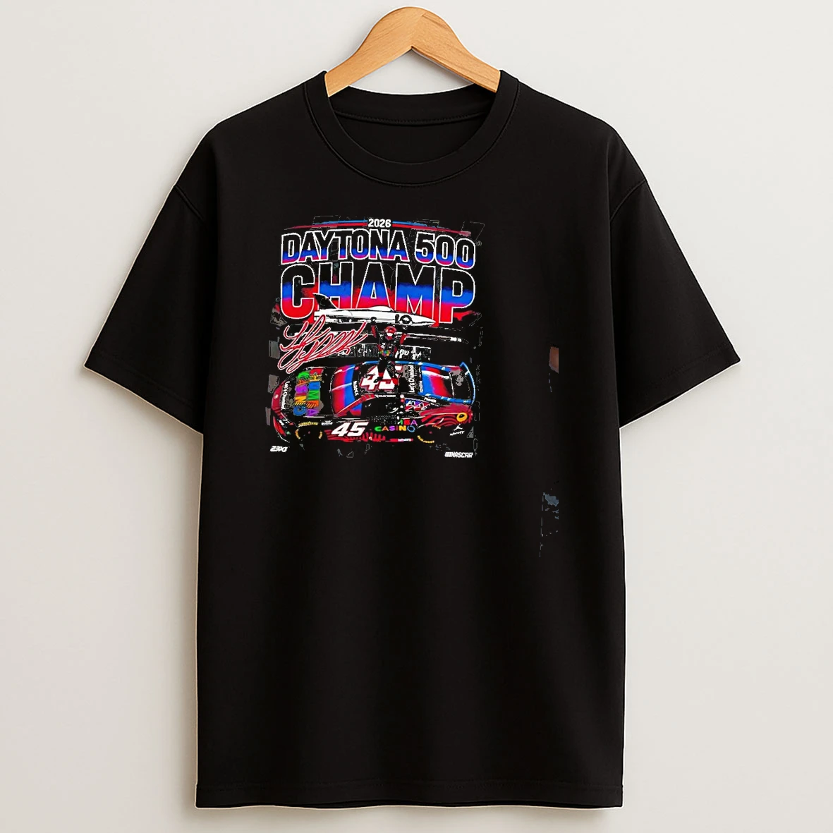 23xi Racing Tyler Reddick 2026 Daytona 500 Champion Signature Shirts