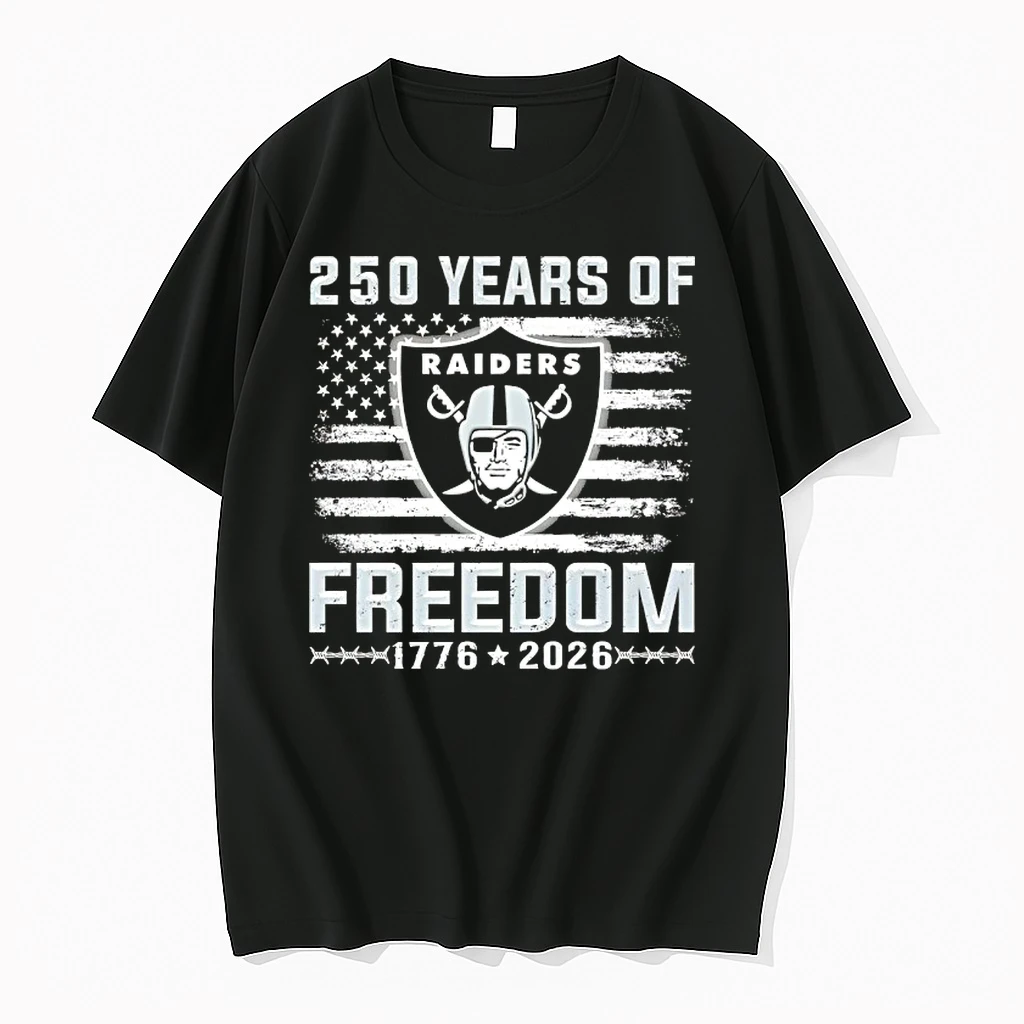250 Years Of Freedom 1776 2026 Las Vegas Raiders Us Flag Shirts