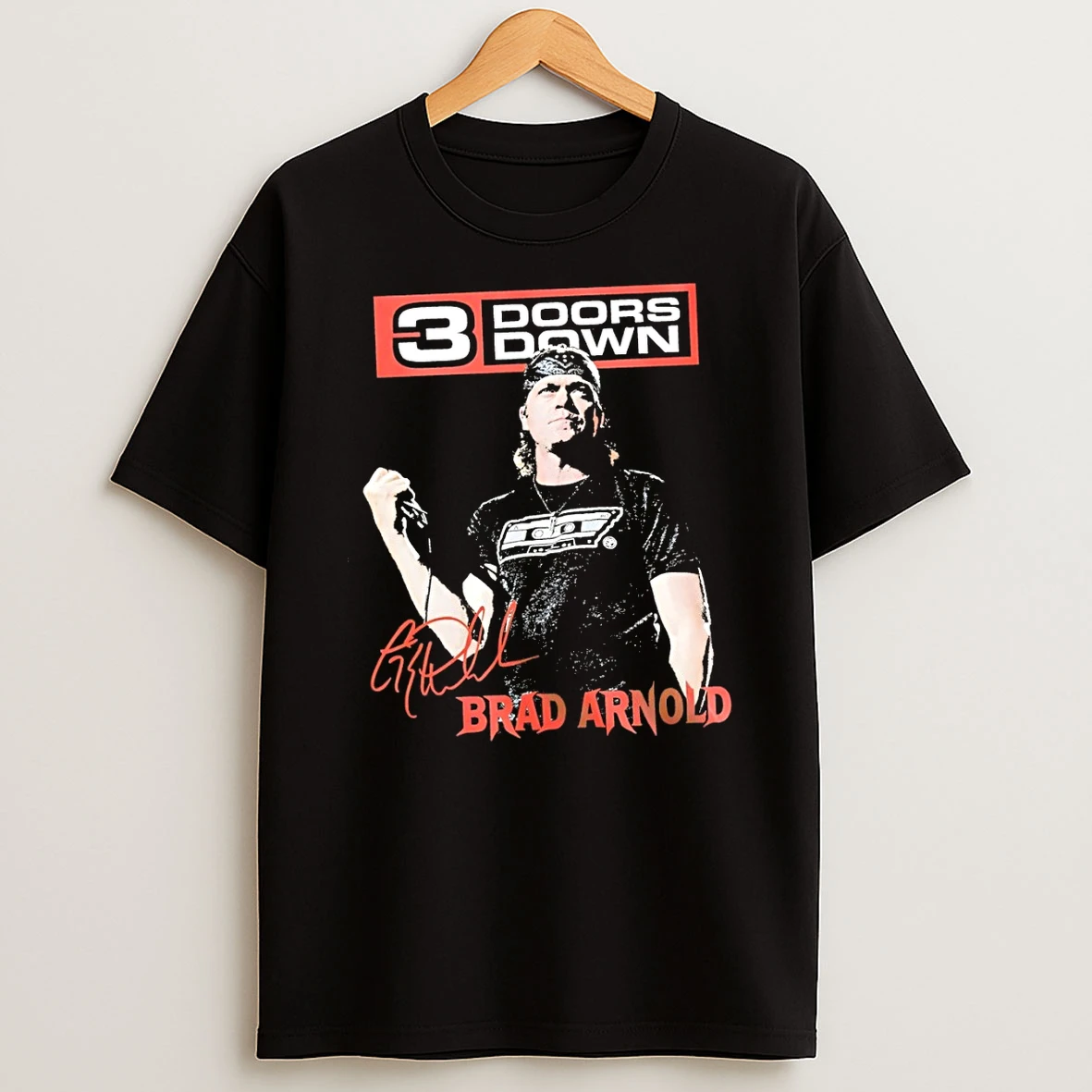 3 Doors Down Brad Arnold Tribute Signature Vintage Shirts