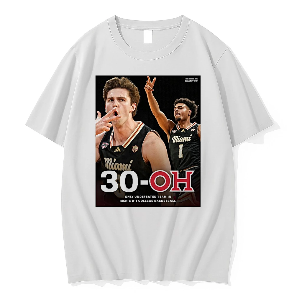 30 Oh Only Undefeated Team In Mens D 1 College Basketball Shirts