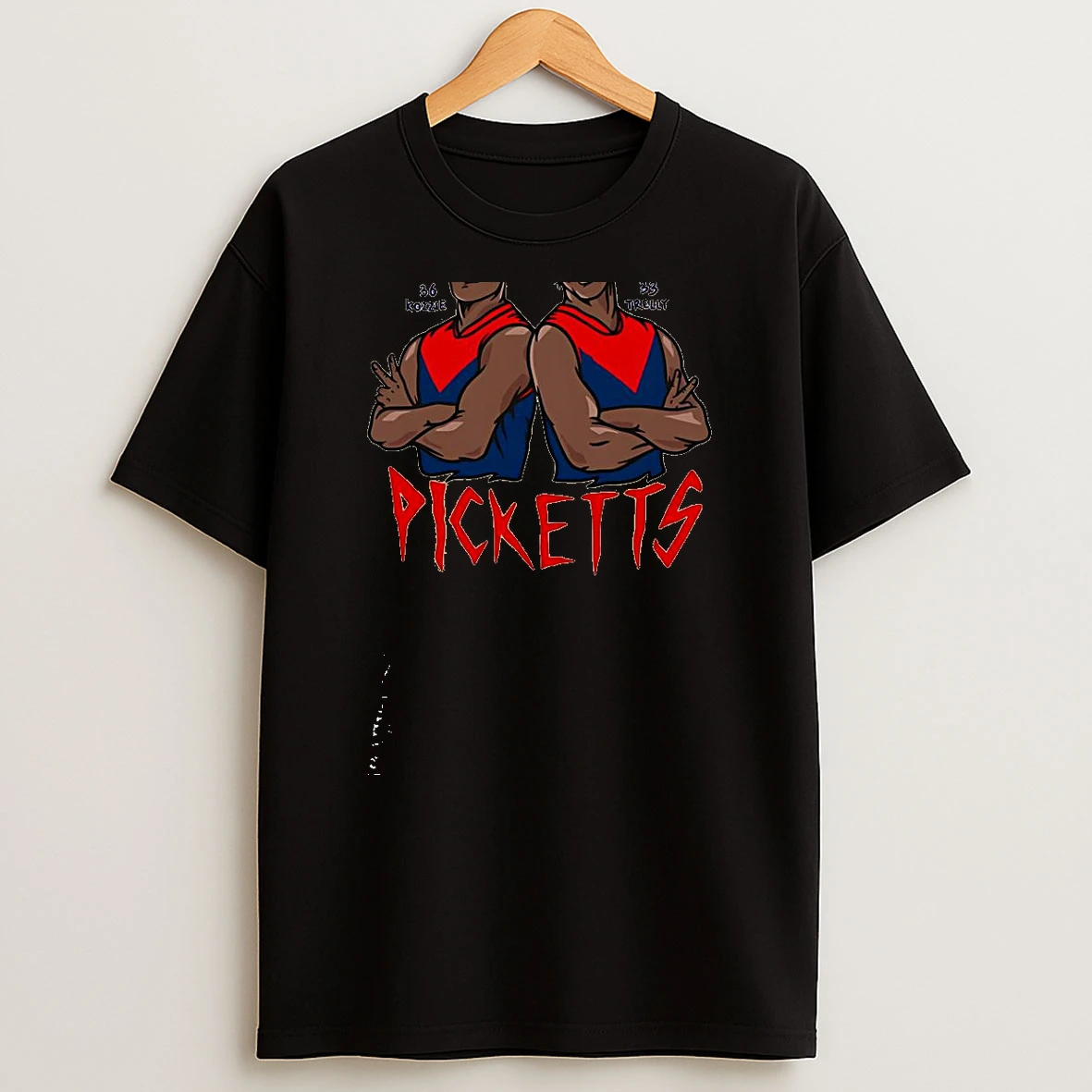 36 Kozzie And 33 Trelly Melbourne Demons At Afl Picketts Shirts