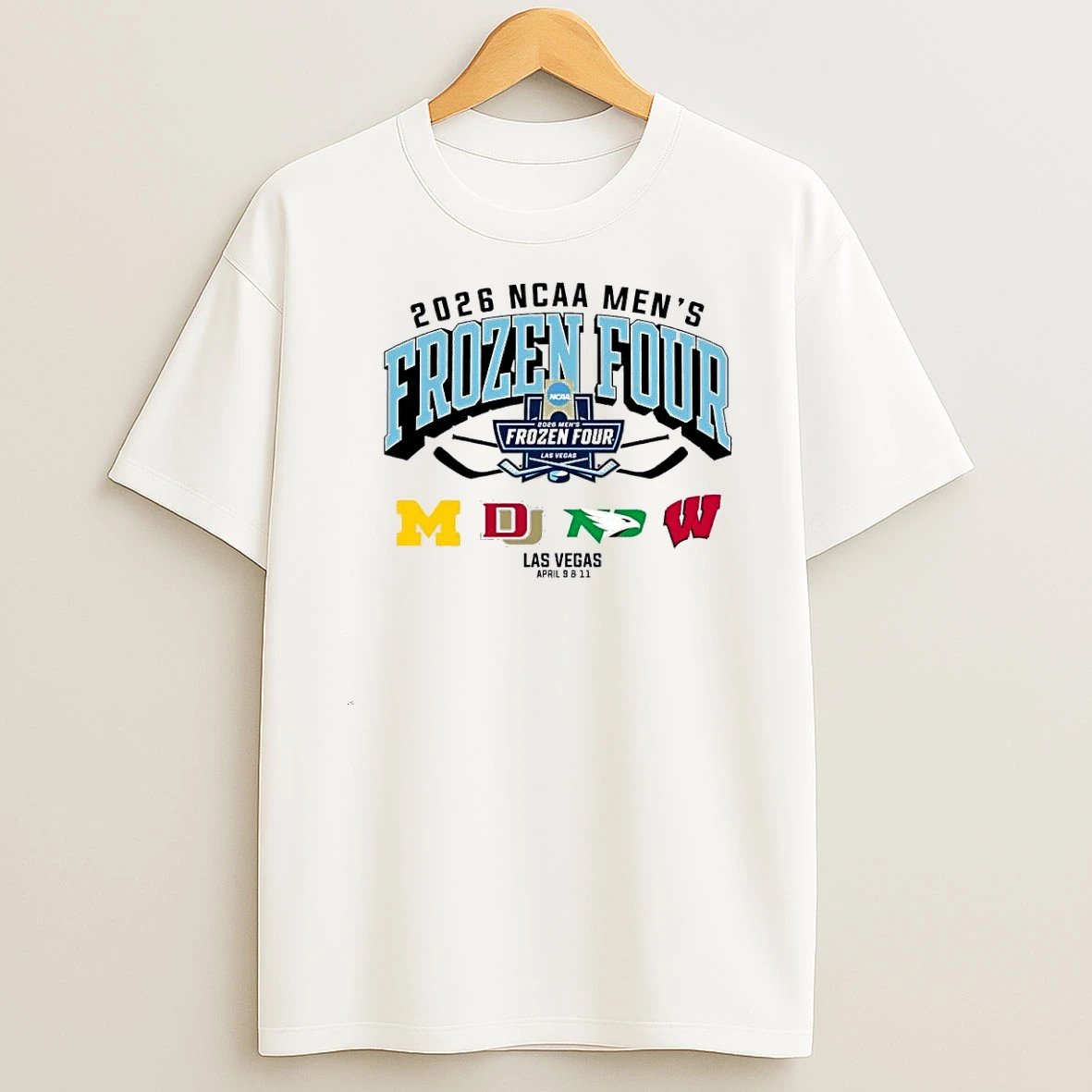 4 Teams 2026 Ncaa Mens Hockey Frozen Four Shirts