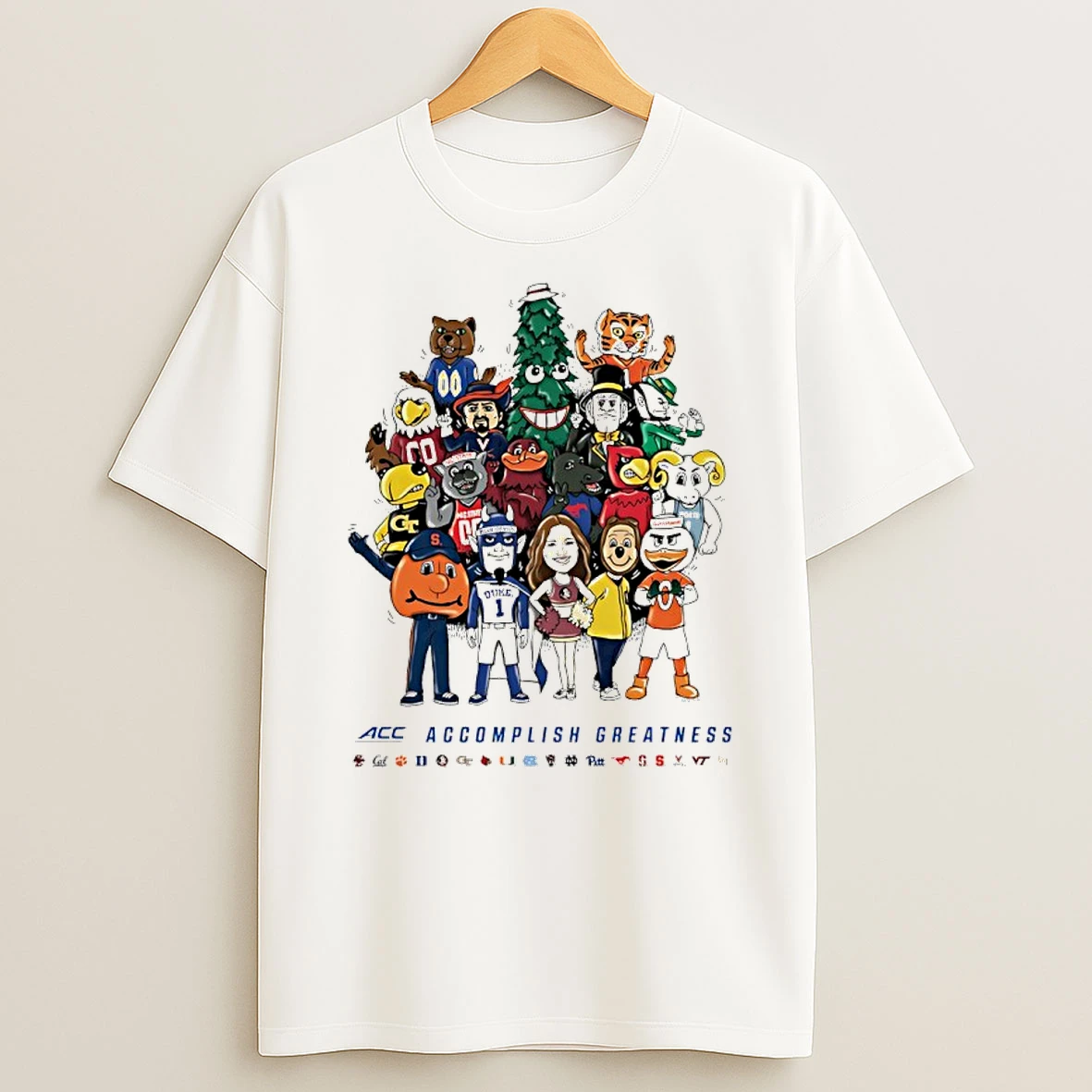 Acc Accomplish Greatness Conference Mascots Shirts