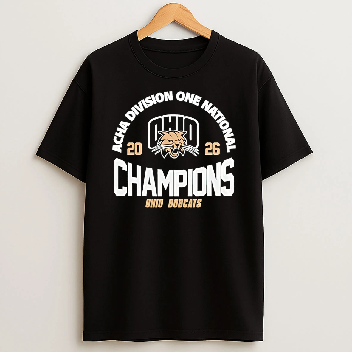 Acha Division One National Champions 2026 Ohio Bobcats Logo Shirts