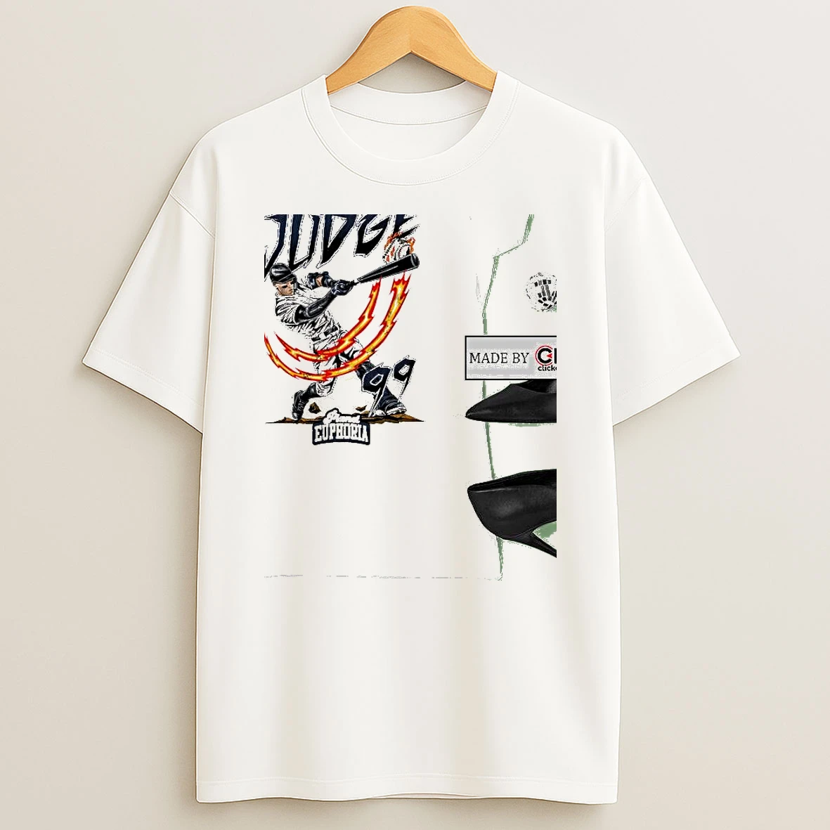 Aaron Judge New York Yankees Mlb Number 99 Batting Stance Womens Shirts
