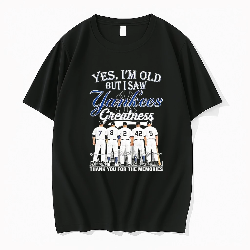 Aaron Judge And Legends Yes Im Old But I Saw New York Yankees Greatness Skyline Signatures Shirts