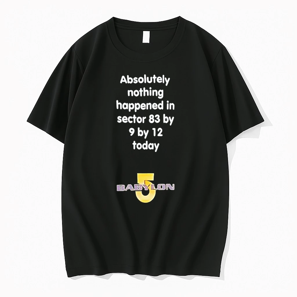 Absolutely Nothing Happened In Sector 83 By 9 By 12 Today Babylon 5 Shirts