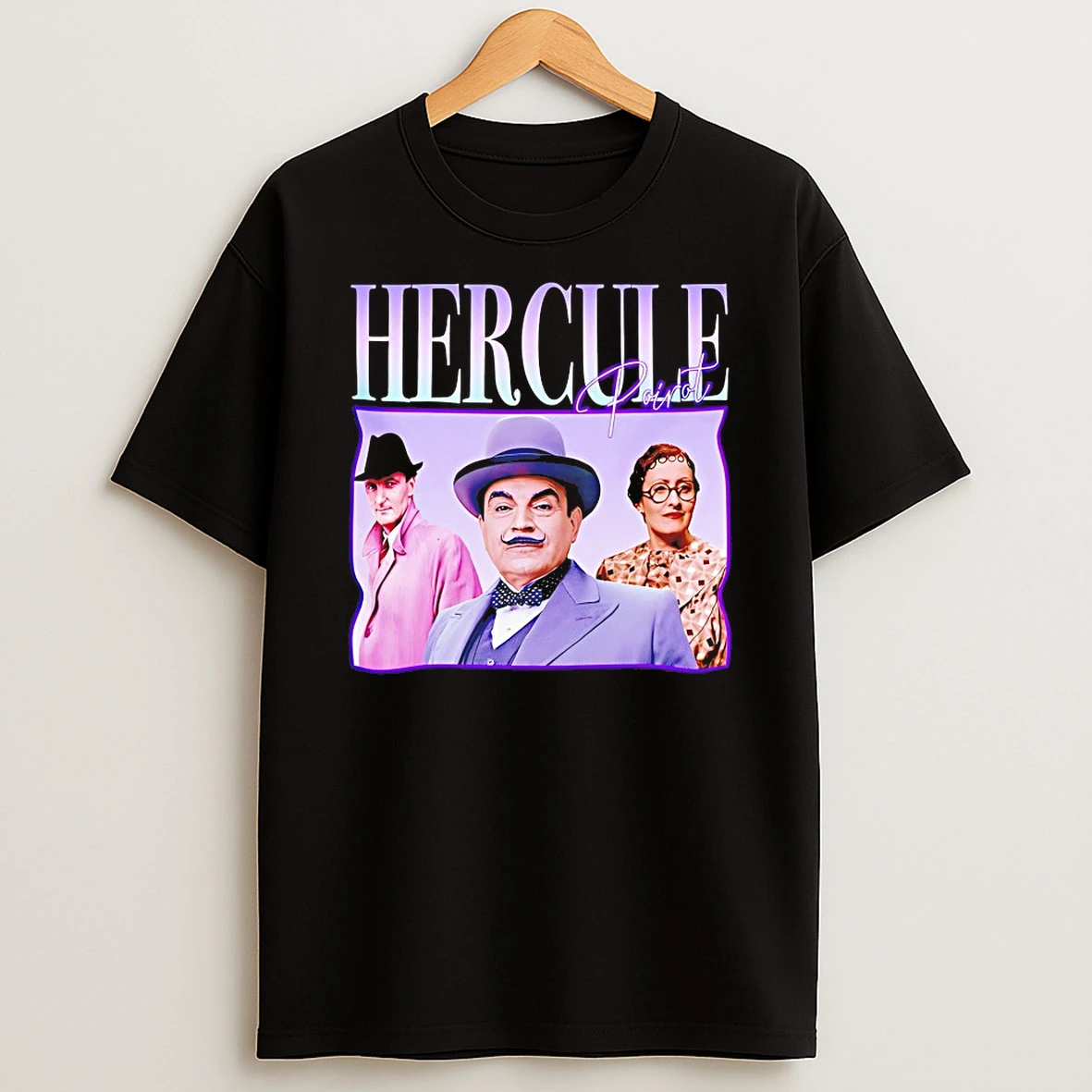 Agatha Christie Hercule Poirot David Suchet Retro Shirts