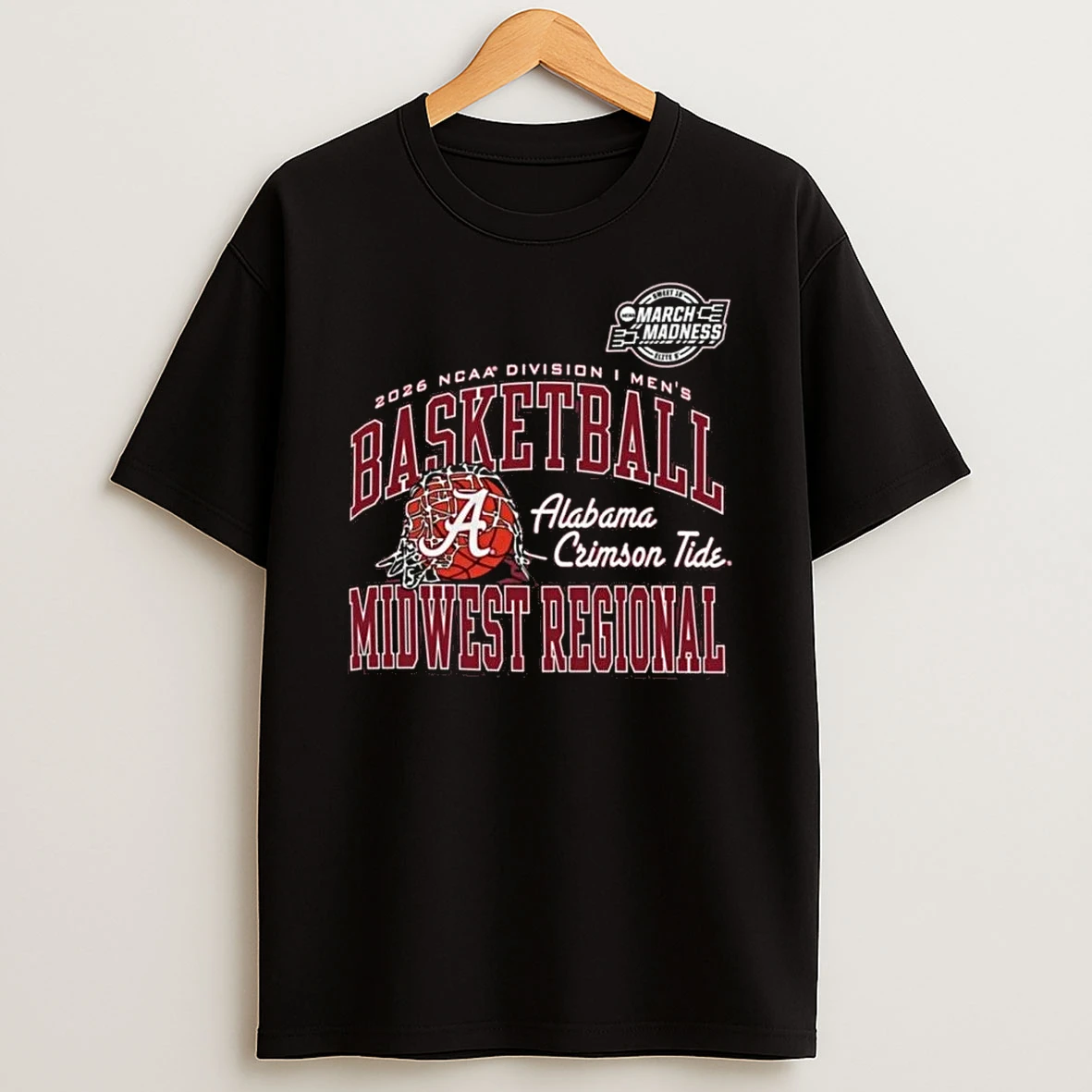 Alabama Crimson Tide 2026 Ncaa Di Mens Basketball Sweet 16 Midwest Regional Shirts