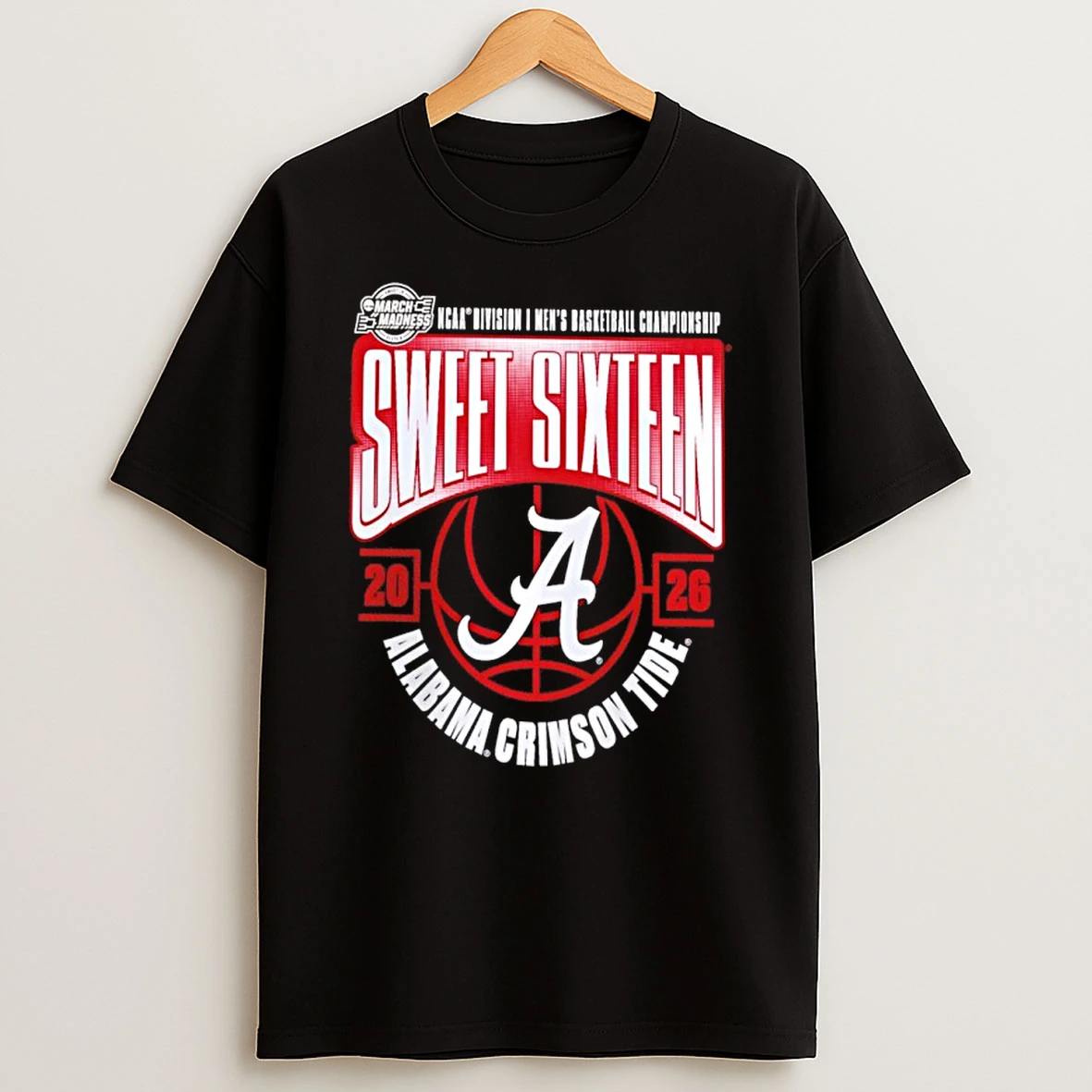 Alabama Crimson Tide 2026 Ncaa Mens Basketball Tournament March Madness Sweet 16 Shirts