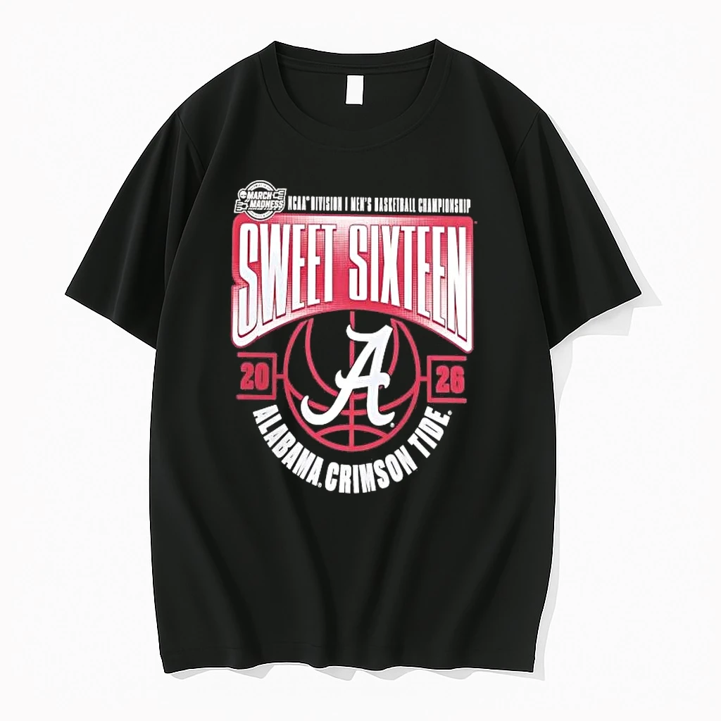 Alabama Crimson Tide Mens Basketball 2026 March Madness Sweet 16 Shirts