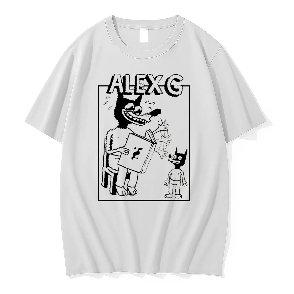 Alex G Wolf Drawing Reading Book Illustration Shirts
