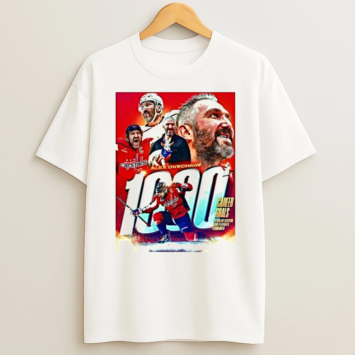 Alex Ovechkin Washington Capitals Nhl 1000 Career Goals In Regular Season And Playoffs Shirts