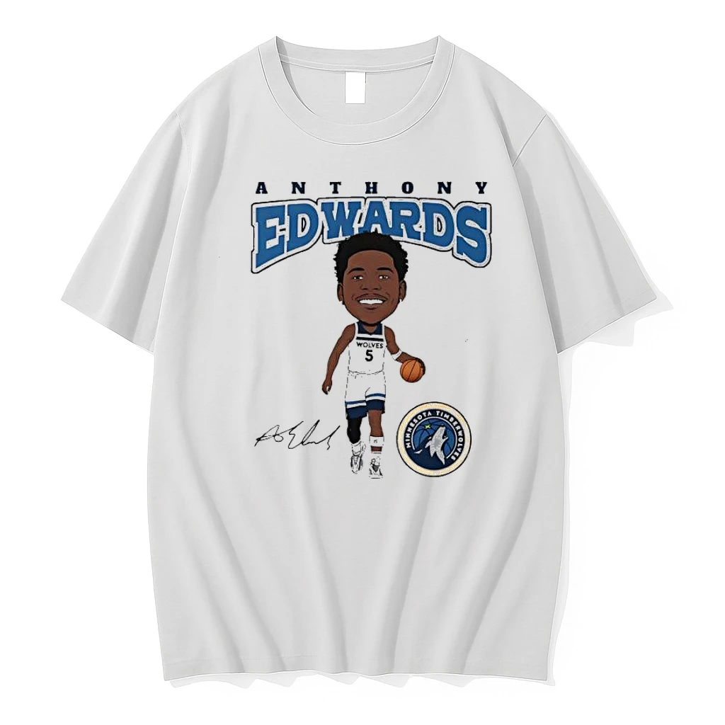 Anthony Edwards Wolves 5 Minnesota Timberwolves Shirts