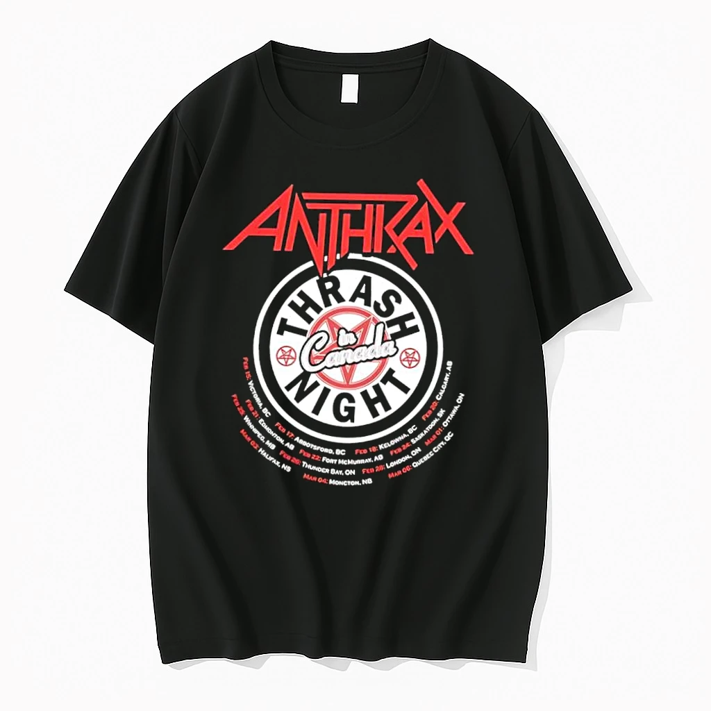 Anthrax Thrash In Canada Night Tour Dates Shirts