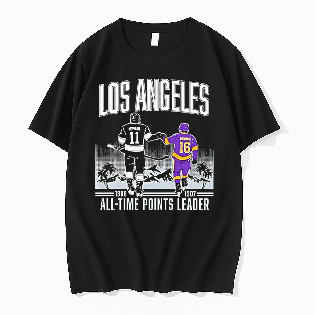 Anze Kopitar And Marcel Dionne Los Angeles All Time Point Leader Shirts